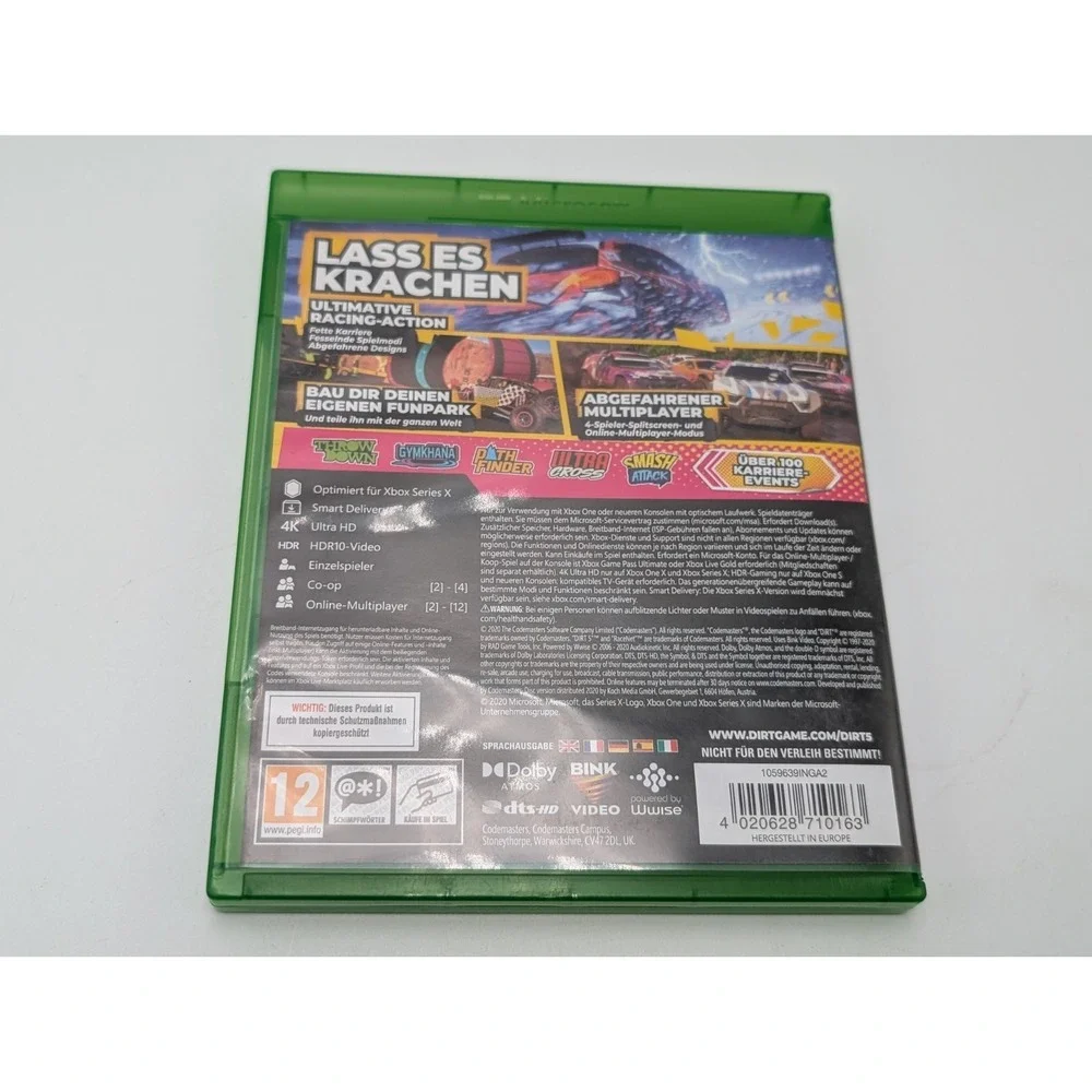 Mint Disc Xbox One Dirt 5 Limited Edition Region Free